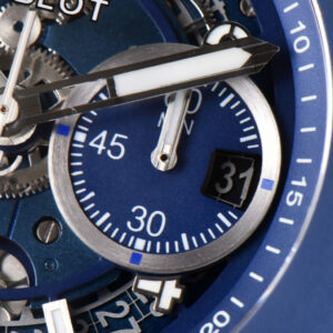 Big Bang Unico 45mm BBF Blue Ceramic Skeleton Dial Black Rubber Strap A1280 - Image 13