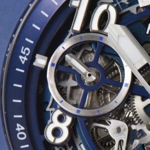 Big Bang Unico 45mm BBF Blue Ceramic Skeleton Dial Black Rubber Strap A1280 - Image 14