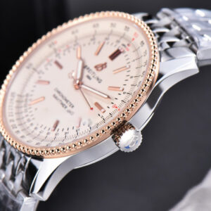 Navitimer TF 41MM RG White Dial White Bezel SS Bracelet A2824 - Image 13