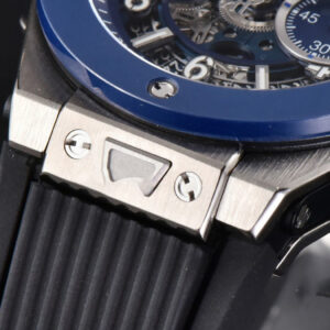 Big Bang Unico 45mm BBF Blue Ceramic Skeleton Dial Black Rubber Strap A1280 - Image 17