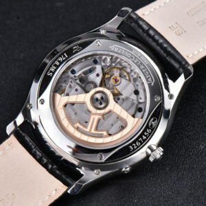 Master Ultra Thin Réserve de Marche 1378420 ZF 39MM Silver Dial Black Leather Strap A938 - Image 17
