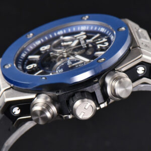 Big Bang Unico 45mm BBF Blue Ceramic Skeleton Dial Black Rubber Strap A1280 - Image 18