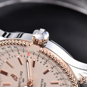 Navitimer TF 41MM RG White Dial White Bezel SS Bracelet A2824 - Image 15