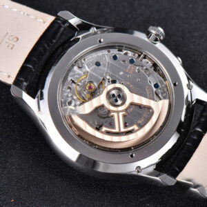 Master Ultra Thin Réserve de Marche 1378420 ZF 39MM Silver Dial Black Leather Strap A938 - Image 20
