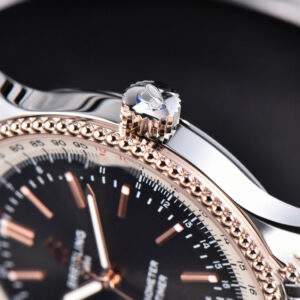 Navitimer TF 41MM RG Black Dial White Bezel SS Bracelet A2824 - Image 15