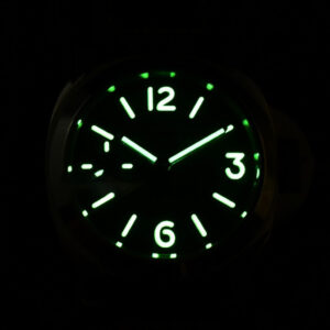 PAM911 Luminor Marina Noob 44MM Green Dial Brown Leather Strap A6497 - Image 25