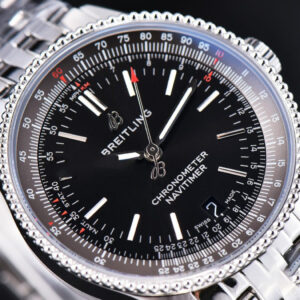 Navitimer TF 38MM SS Black Dial Gray Bezel SS Bracelet A2824 - Image 6