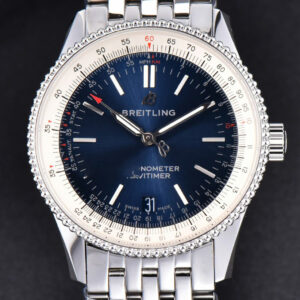 Navitimer TF 38MM SS Blue Dial White Bezel SS Bracelet A2824