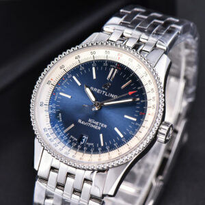 Navitimer TF 38MM SS Blue Dial White Bezel SS Bracelet A2824 - Image 4