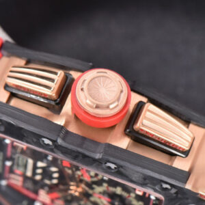 RM011 NTPT Chrono KVF Red Skeleton Dial on Red Crown Red Rubber Strap A7750 V2 - Image 12