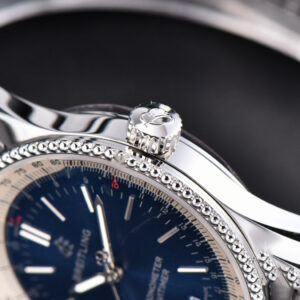 Navitimer TF 38MM SS Blue Dial White Bezel SS Bracelet A2824 - Image 11