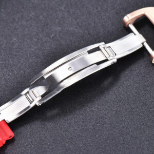 RM011 NTPT Chrono KVF Red Skeleton Dial on Red Crown Red Rubber Strap A7750 V2 - Image 15
