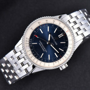 Navitimer TF 38MM SS Blue Dial White Bezel SS Bracelet A2824 - Image 13