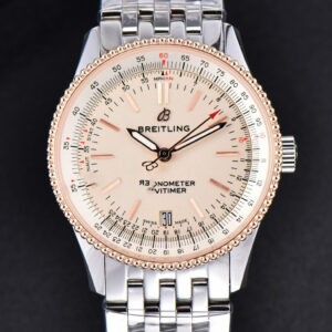 Navitimer TF 38MM RG White Dial White Bezel SS Bracelet A2824