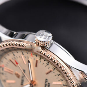Navitimer TF 38MM RG White Dial White Bezel SS Bracelet A2824 - Image 9