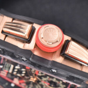 RM011 NTPT Chrono KVF Skeleton Dial on Red Crown Black Rubber Strap A7750 V2 - Image 8
