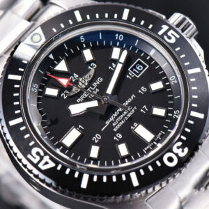 Superocean TF 44MM Black Ceramic Black Dial Stick Marker SS Bracelet A2824 - Image 4