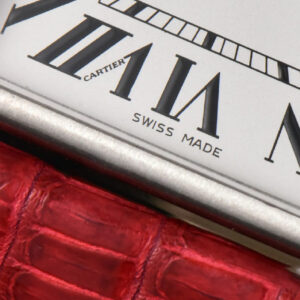 Tank Must Large 33.7×25.5mm K11F White Dial Red Croc Texture Strap Quartz - Image 21