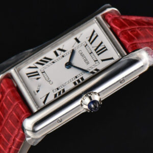 Tank Must Large 33.7×25.5mm K11F White Dial Red Croc Texture Strap Quartz - Image 23