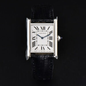 Tank Must Large 33.7×25.5mm K11F White Dial Black Croc Texture Strap Quartz - Image 18