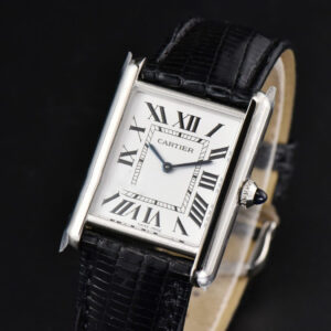Tank Must Large 33.7×25.5mm K11F White Dial Black Croc Texture Strap Quartz - Image 19