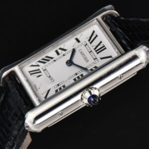 Tank Must Large 33.7×25.5mm K11F White Dial Black Croc Texture Strap Quartz - Image 24
