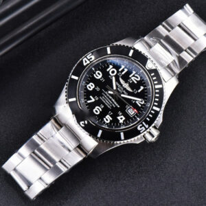 Superocean TF 44MM White Ceramic Black Dial Numerical Marker SS Bracelet A2824 - Image 17