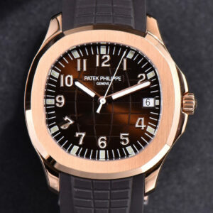 Aquanaut 5167 40mm RG 3KF Brown Dial Brown Rubber Strap A330 V3