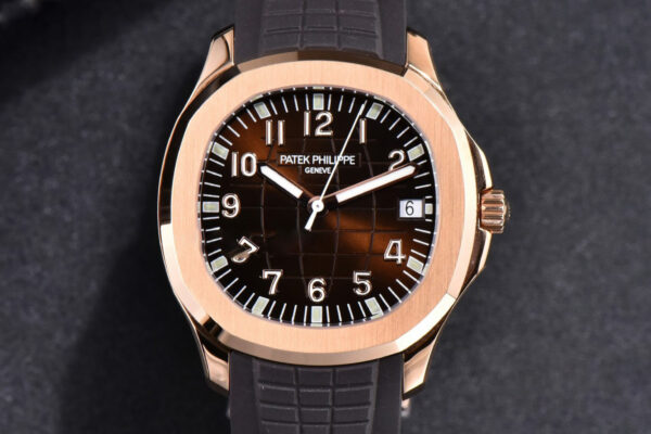 Aquanaut 5167 40mm RG 3KF Brown Dial Brown Rubber Strap A330 V3