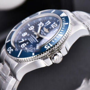 Superocean TF 44MM Black Ceramic Blue Dial SS Bracelet A2824 - Image 6