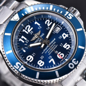 Superocean TF 44MM Black Ceramic Blue Dial SS Bracelet A2824 - Image 7