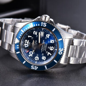 Superocean TF 44MM Black Ceramic Blue Dial SS Bracelet A2824 - Image 9