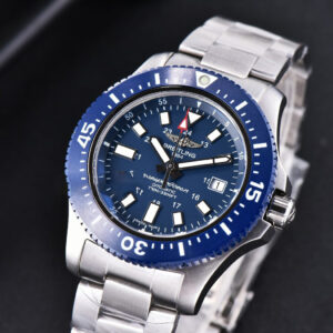Superocean TF 44MM Black Ceramic Blue Dial SS Bracelet A2824 - Image 12