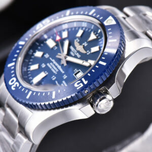 Superocean TF 44MM Black Ceramic Blue Dial SS Bracelet A2824 - Image 18
