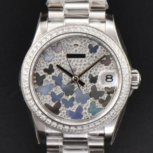 DateJust 31MM Ladies 904L WF Diamond Butterfly Dial Oyster Bracelet A2671