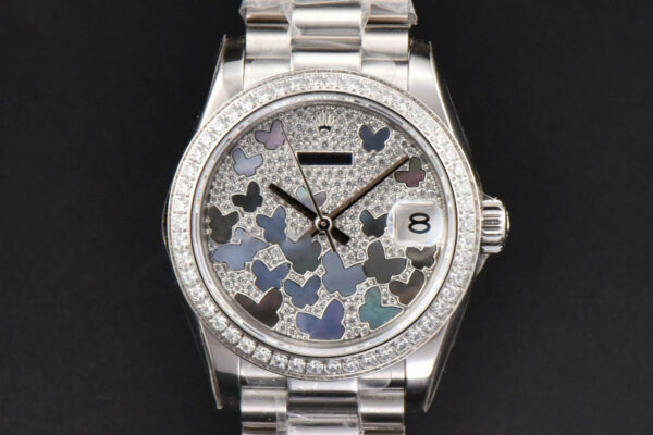 DateJust 31MM Ladies 904L WF Diamond Butterfly Dial Oyster Bracelet A2671