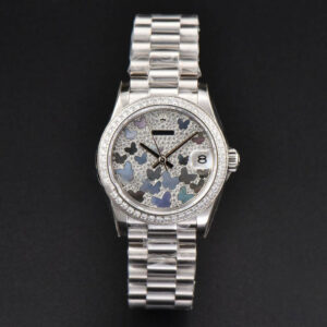 DateJust 31MM Ladies 904L WF Diamond Butterfly Dial Oyster Bracelet A2671 - Image 2