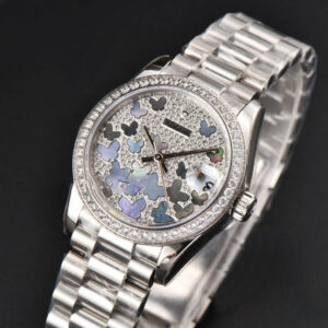 DateJust 31MM Ladies 904L WF Diamond Butterfly Dial Oyster Bracelet A2671 - Image 3