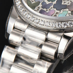 DateJust 31MM Ladies 904L WF Diamond Butterfly Dial Oyster Bracelet A2671 - Image 7