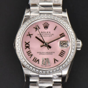 DateJust 31MM Ladies 904L WF Diamond Pink Dial Roma Marker Oyster Bracelet A2671
