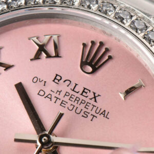 DateJust 31MM Ladies 904L WF Diamond Pink Dial Roma Marker Oyster Bracelet A2671 - Image 7