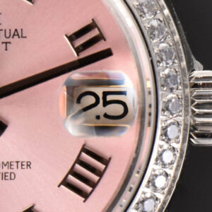 DateJust 31MM Ladies 904L WF Diamond Pink Dial Roma Marker Oyster Bracelet A2671 - Image 9