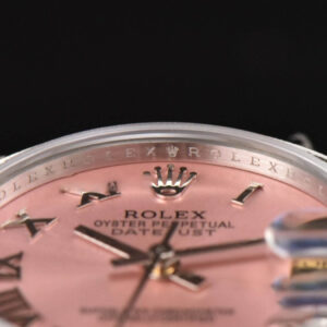 DateJust 31MM Ladies 904L WF Diamond Pink Dial Roma Marker Oyster Bracelet A2671 - Image 15