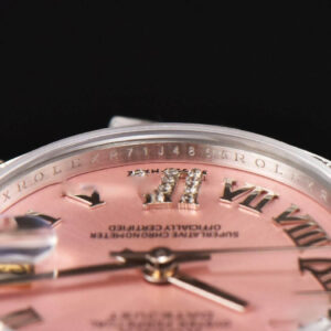 DateJust 31MM Ladies 904L WF Diamond Pink Dial Roma Marker Oyster Bracelet A2671 - Image 16