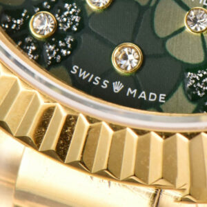 DateJust 31MM Ladies 904L YG WF Flowers Dial Oyster Bracelet A2671 - Image 6