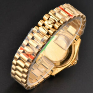 DateJust 31MM Ladies 904L YG WF Flowers Dial Oyster Bracelet A2671 - Image 17