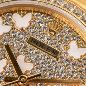 DateJust 31MM Ladies 904L YG WF Diamond Butterfly Dial Oyster Bracelet A2671 - Image 3