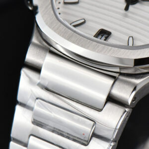 Nautilus 7118 Ladies 3KF 35MM White Dial SS Bracelet A324 - Image 19