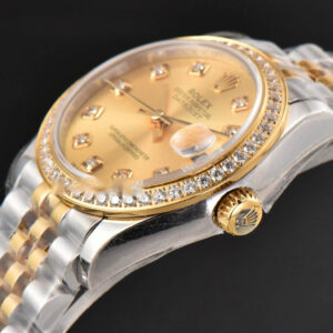 DateJust 31MM Ladies 904L YG/SS WF Diamond YG Dial Diamond Marker Jubilee Bracelet A2671 - Image 10