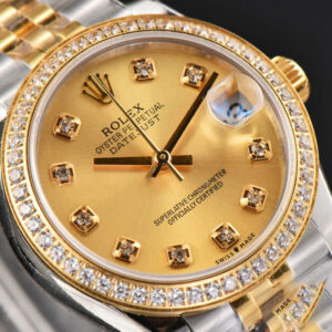 DateJust 31MM Ladies 904L YG/SS WF Diamond YG Dial Diamond Marker Jubilee Bracelet A2671 - Image 11